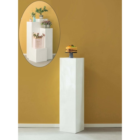 Uniquewise Display Cube Decorative Pillar Column Flower Stand Wedding Pedestal - 12 W x 47.2 H QI003858-47